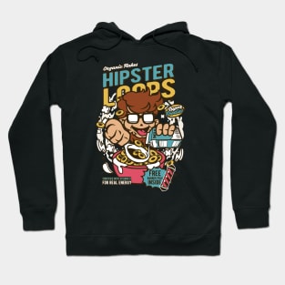 Retro Cartoon Cereal Box // Cereal Hipster Loops // Funny Vintage Breakfast Cereal Hoodie